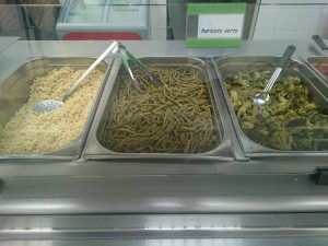 2016.06.23 pâtes, haricots verts, brocolis