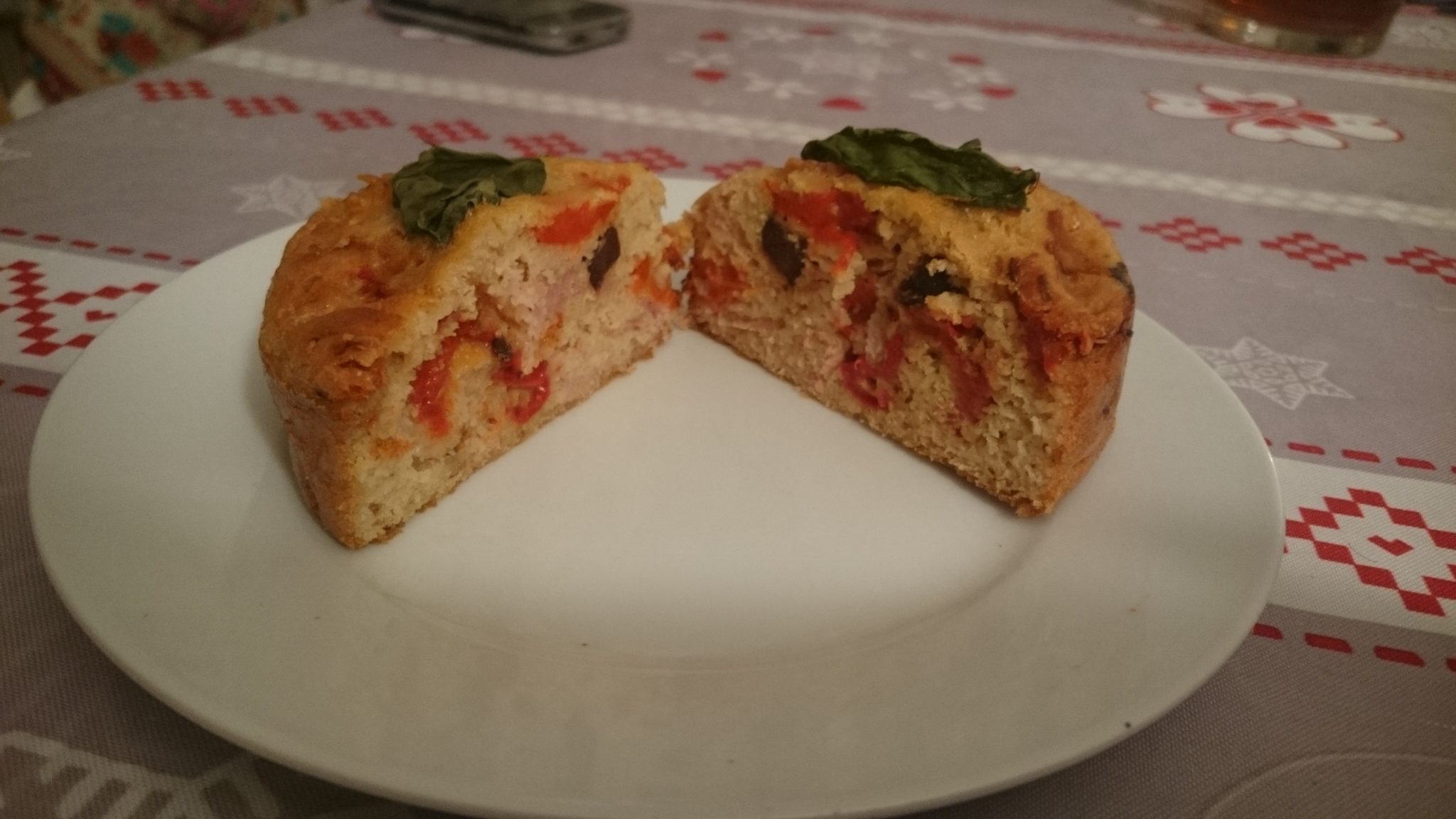 Cake jambon olives poivron pauvre en FODMAP 5