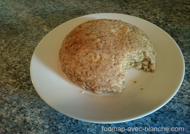 Recette Bowl cake à la banane pauvre en FODMAP, sans lactose, sans gluten 6
