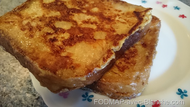 Recette pain perdu pauvre en FODMAP sans gluten