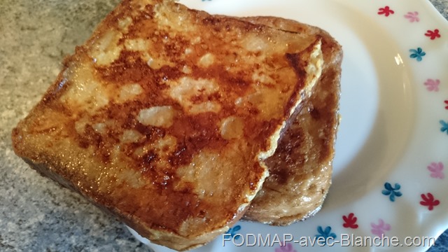 Recette pain perdu pauvre en FODMAP sans gluten