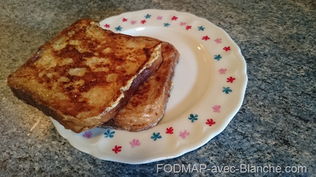 Recette pain perdu pauvre en FODMAP sans gluten
